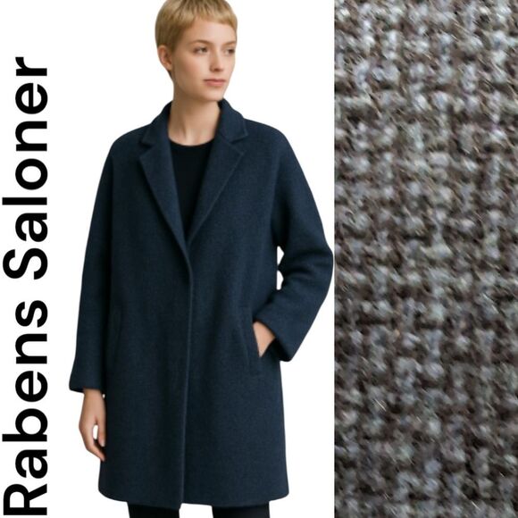 Rabens saloner menswear Style Wool Navy Jacket Size L - Picture 1 of 15